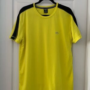 Rawlings Bright Yellow and Black Short Sleeve Tee